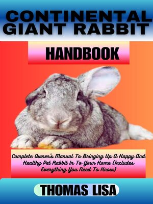 cover image of CONTINENTAL GIANT RABBIT HANDBOOK